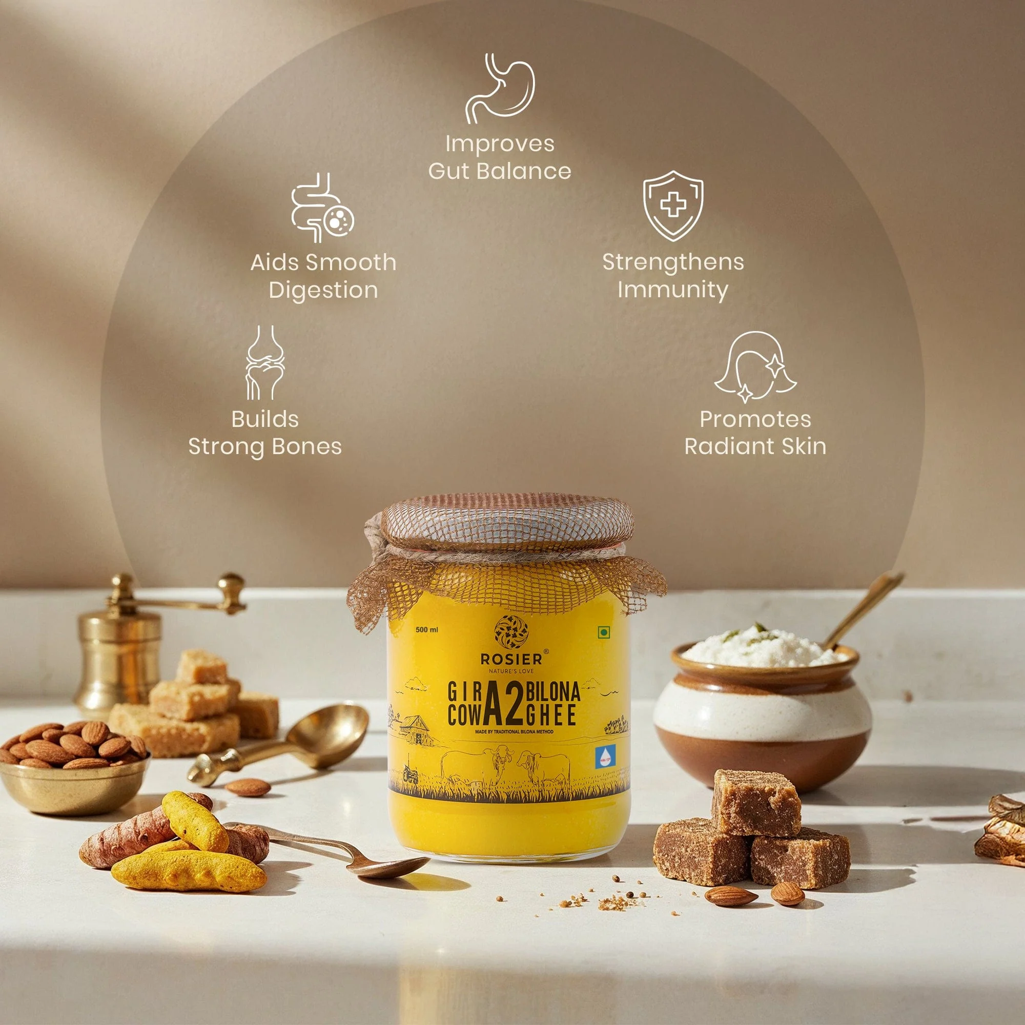 Gir Cow A2 Ghee - Made From Curd - Image 5