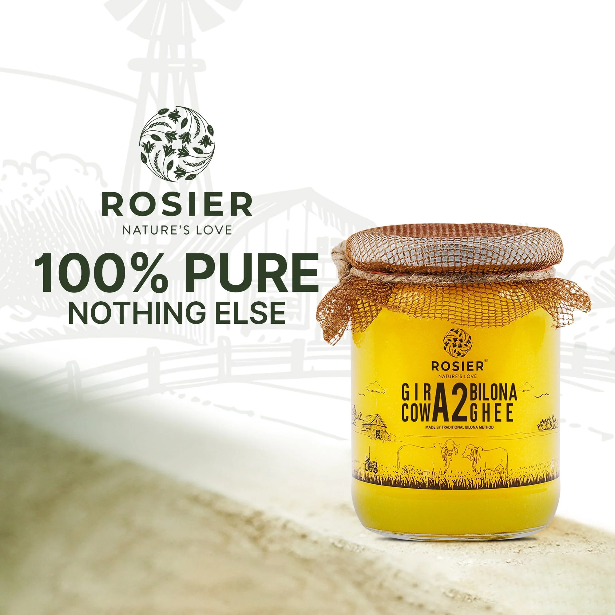 Gir Cow A2 ghee - Made From Curd (Pack of 2) - Image 7