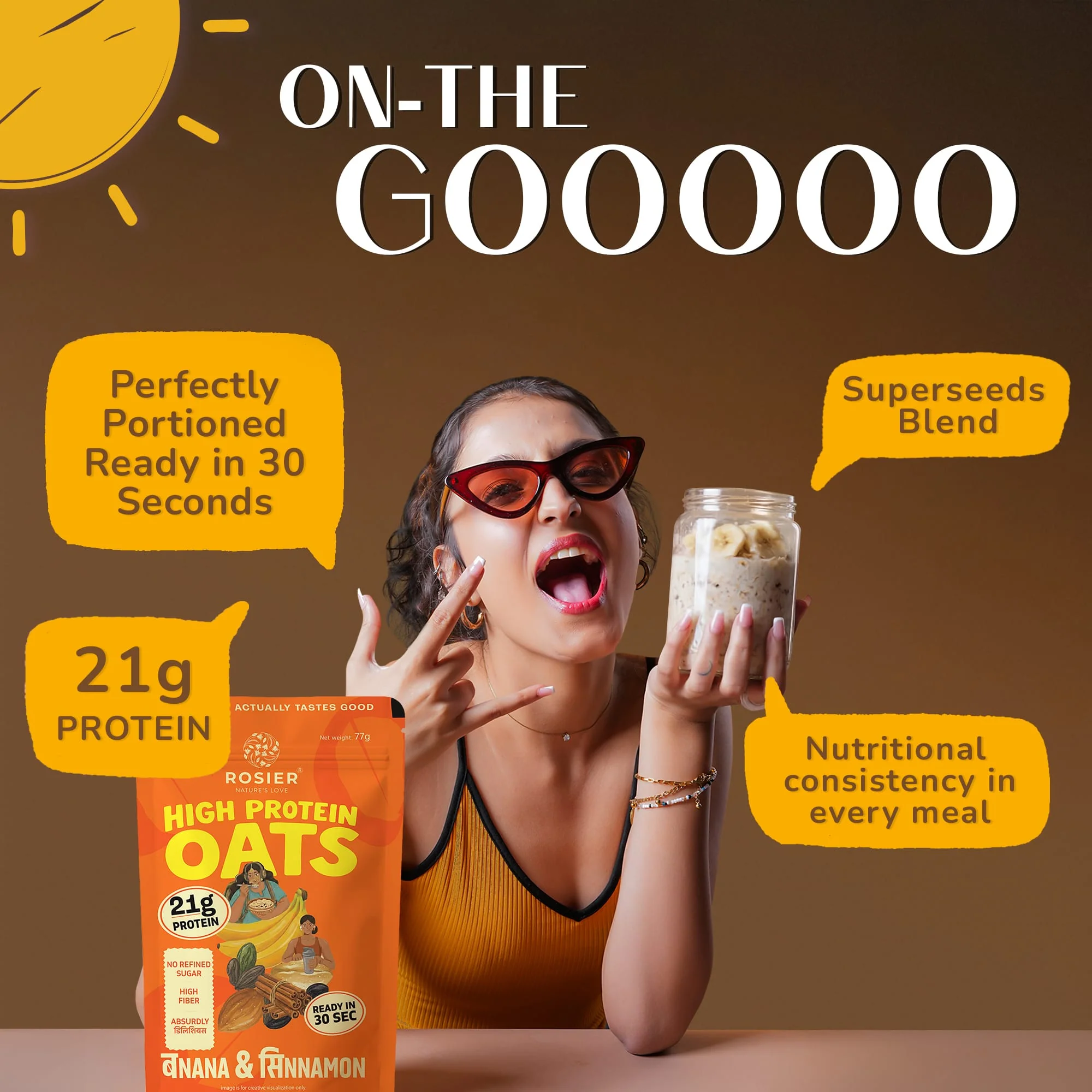 High Protein Oats - Banana Cinnamon - Image 3