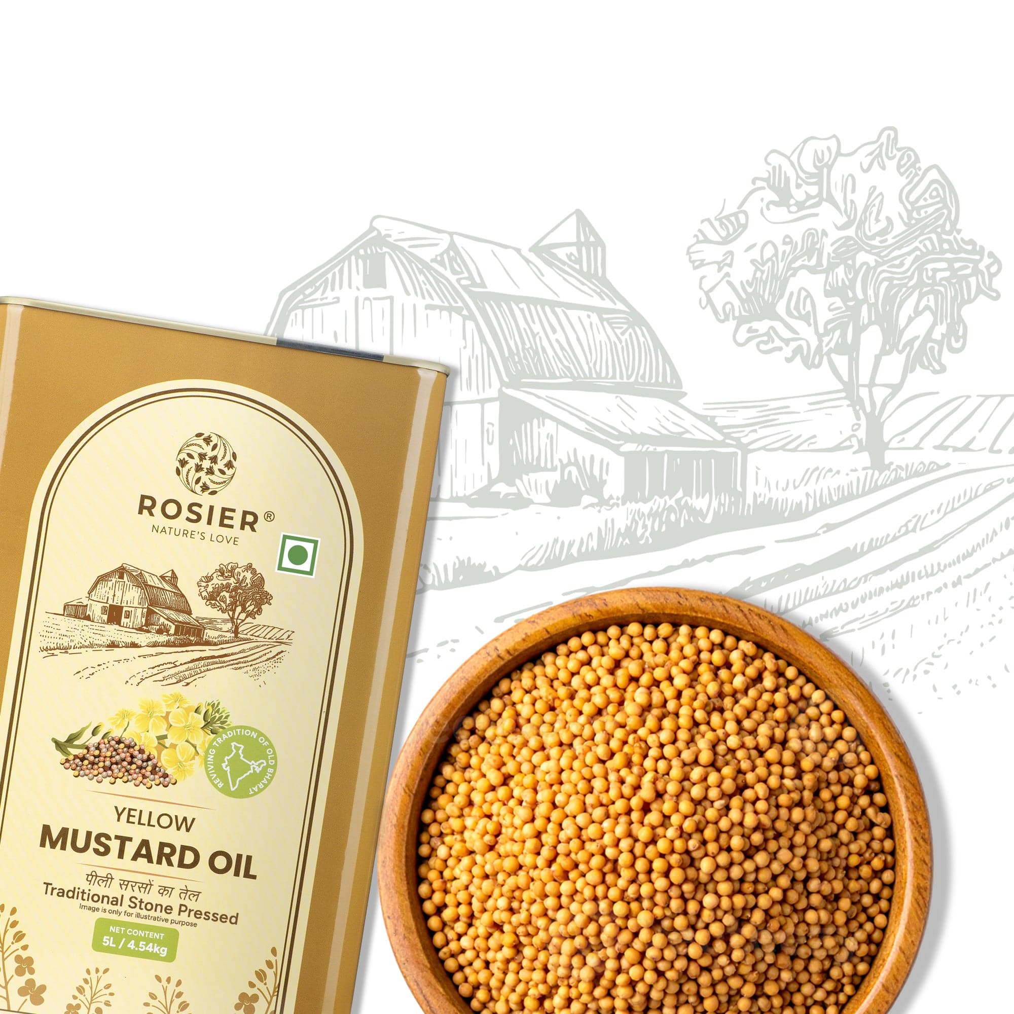 Stone Pressed Yellow Mustard Oil - Image 11