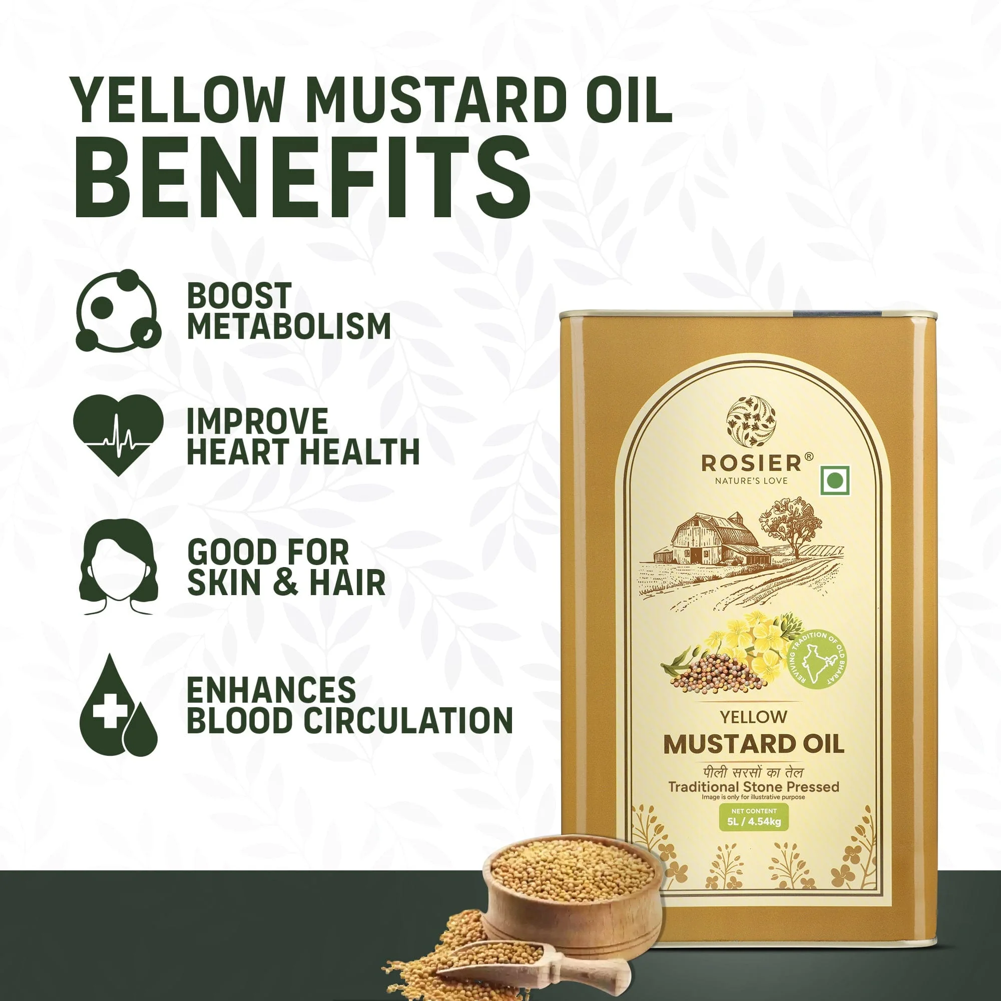Stone Pressed Yellow Mustard Oil - Image 13