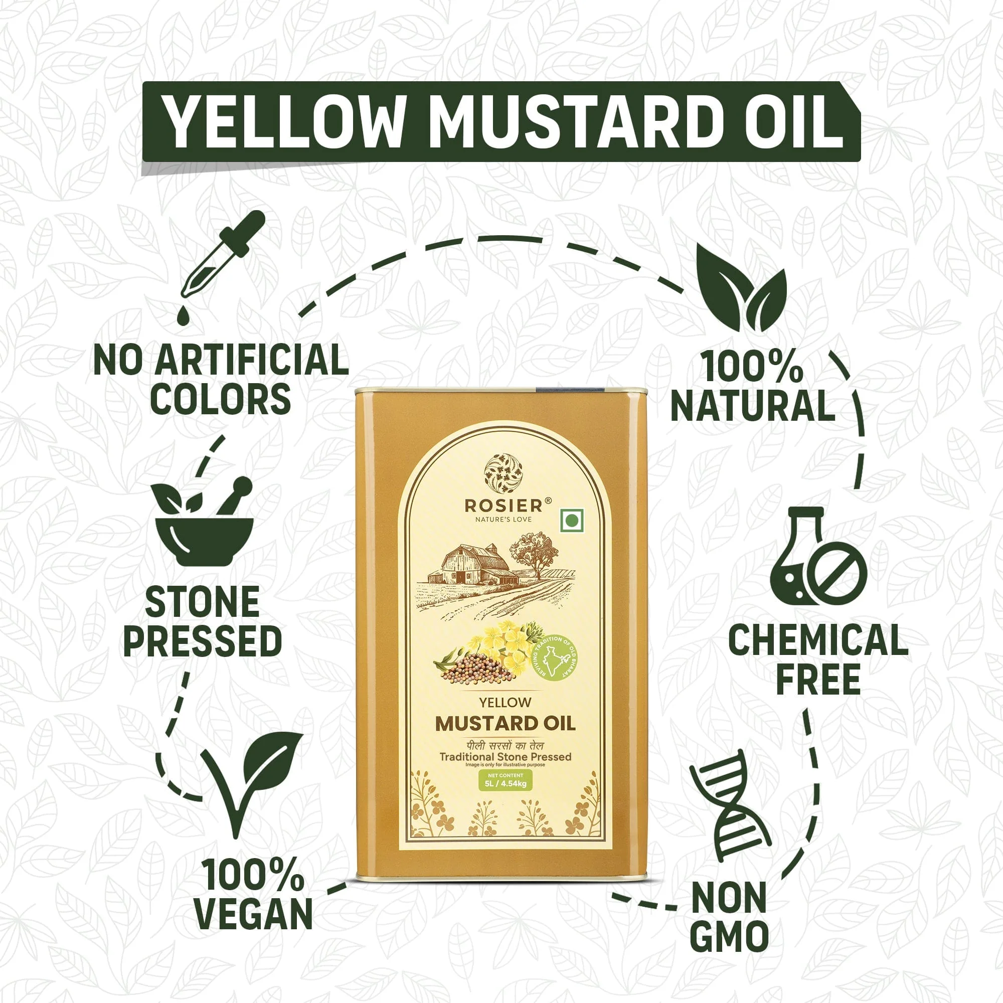 Stone Pressed Yellow Mustard Oil - Image 14